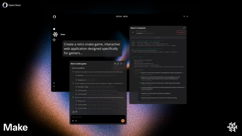 Opera Neon发布，开启“Agentic Browser”新范式
